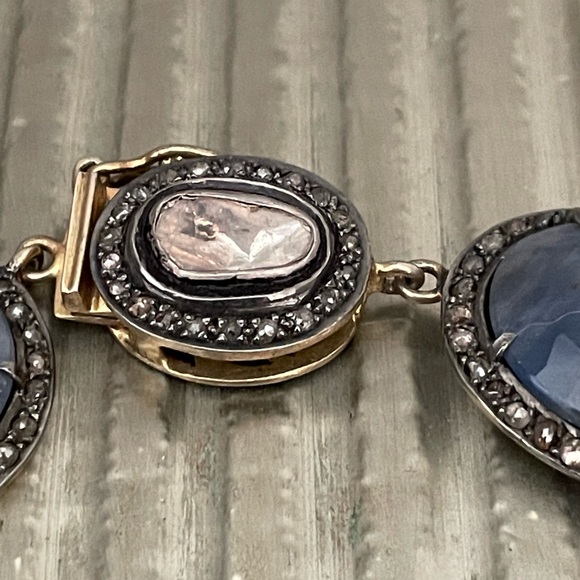 Sapphire Diamond Statement Necklace - Picture 12 of 14